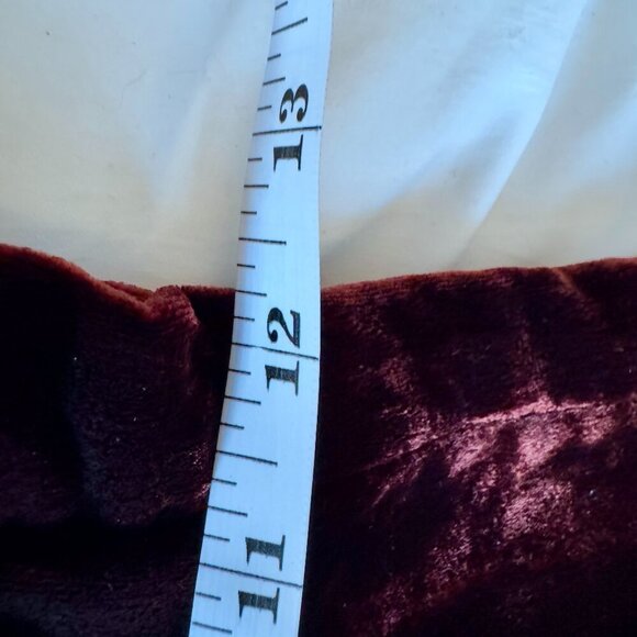 Vintage Handmade Burgundy Wine Velvet Pants - Picture 10 of 10